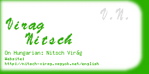 virag nitsch business card